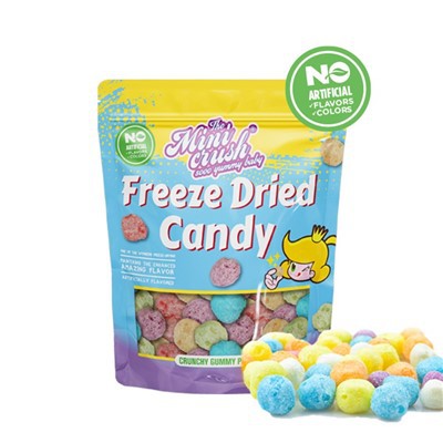 منجمد خشڪ ڪڪڙ پف (قدرتي رنگ)